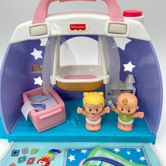 Fisher-Price Little People Cuddle & Play Baby Nursery Playset With Figures - Picture 3 of 15